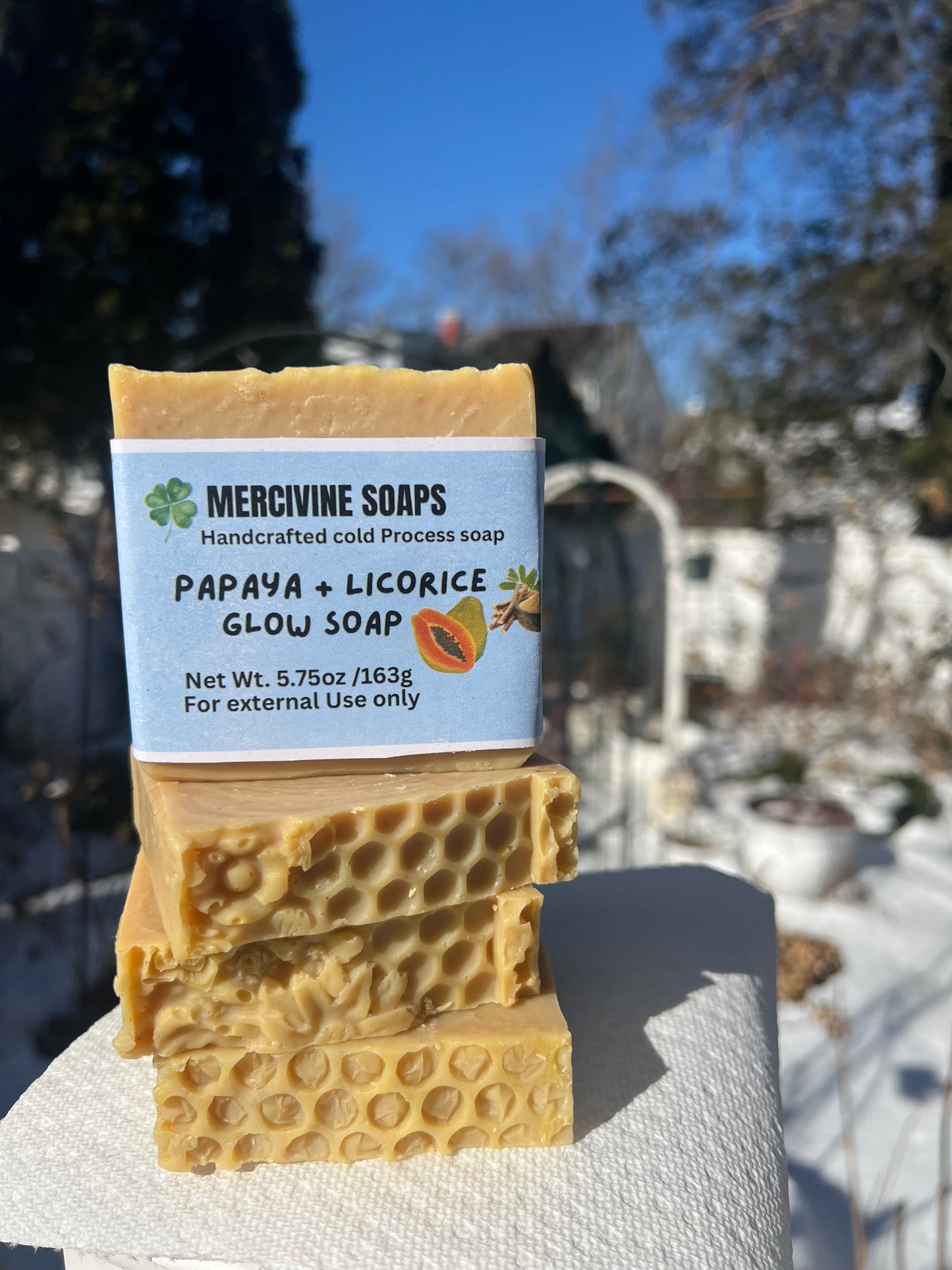 Papaya + Licorice Glow Soap XL size