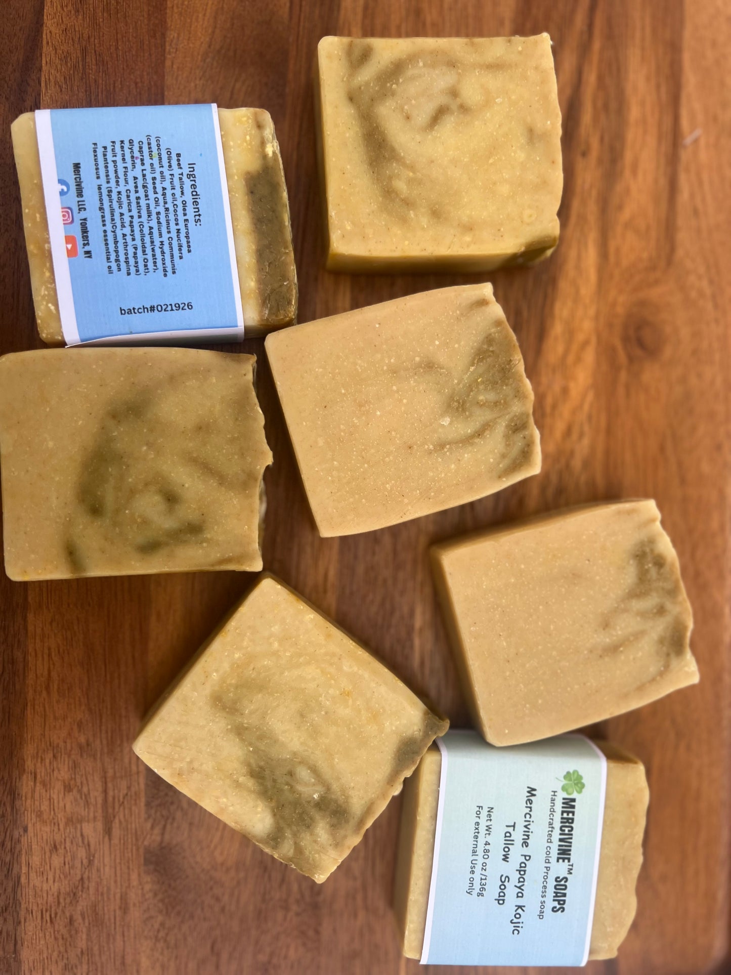 Mercivine Papaya Kojic Tallow Soap