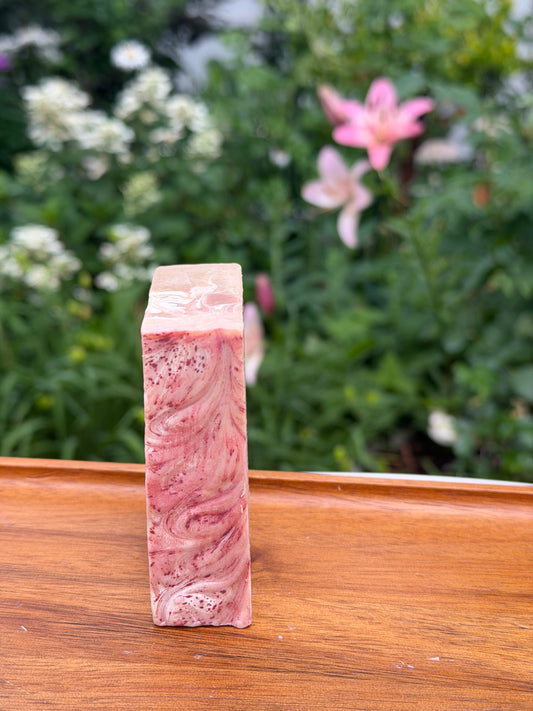 Strawberry Shortcake Tallow Soap with Goat Milk