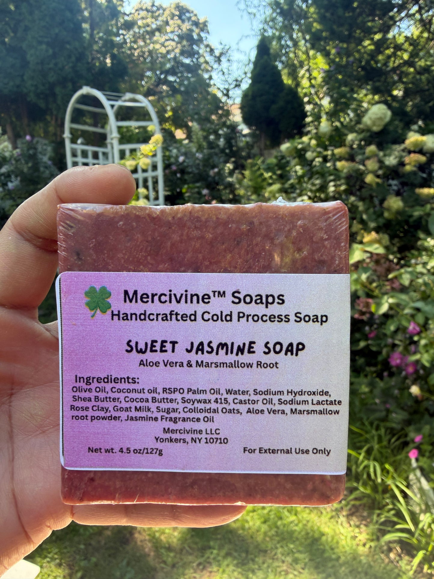 Sweet Jasmine Soap - Aloe Vera & Marshmallow Root