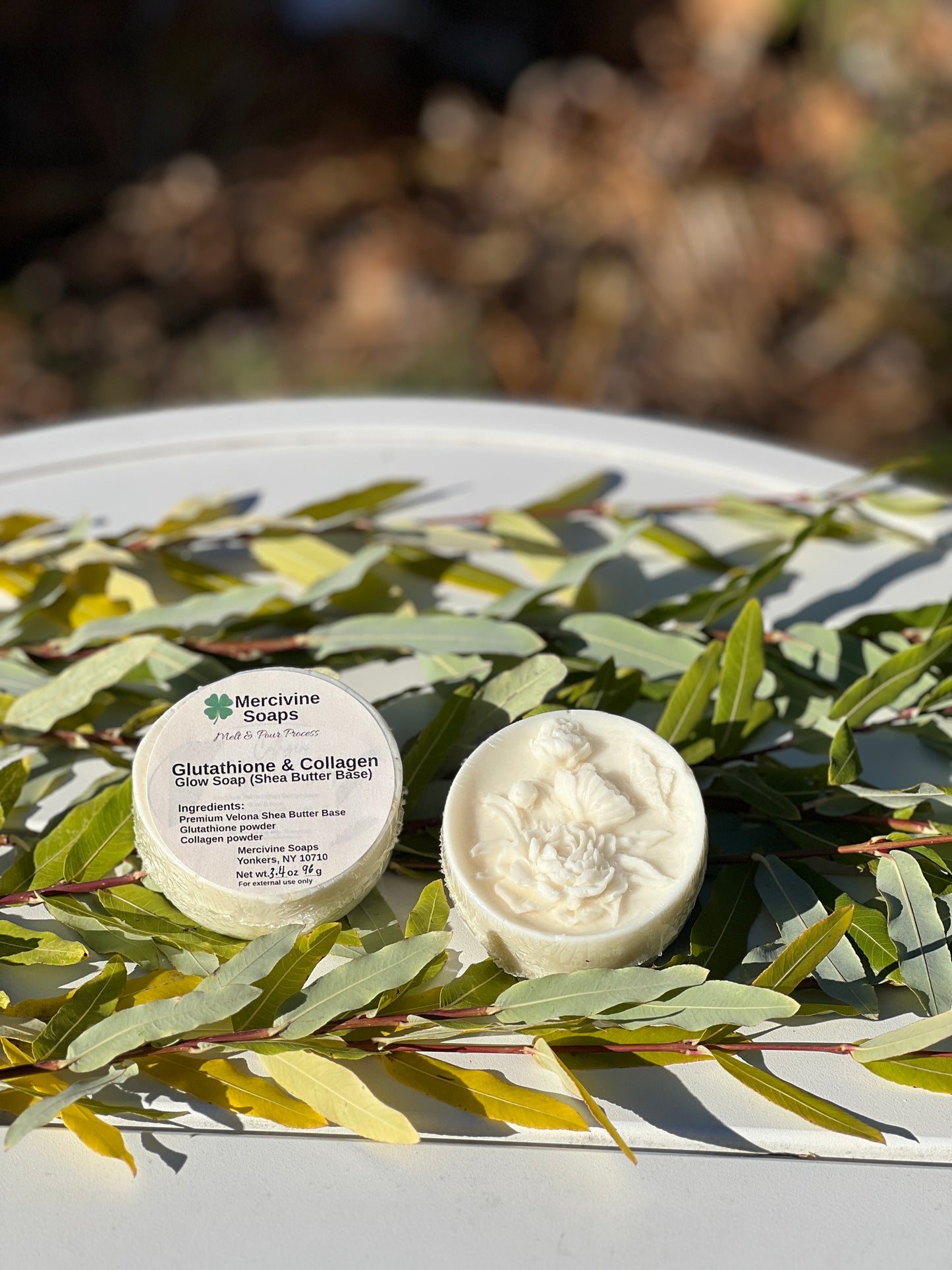BUNDLE SALE: Glutathione & Collagen/ Turmeric and Licorice - Shea Butter M & P - Bar size 3.0 - 4.0 oz