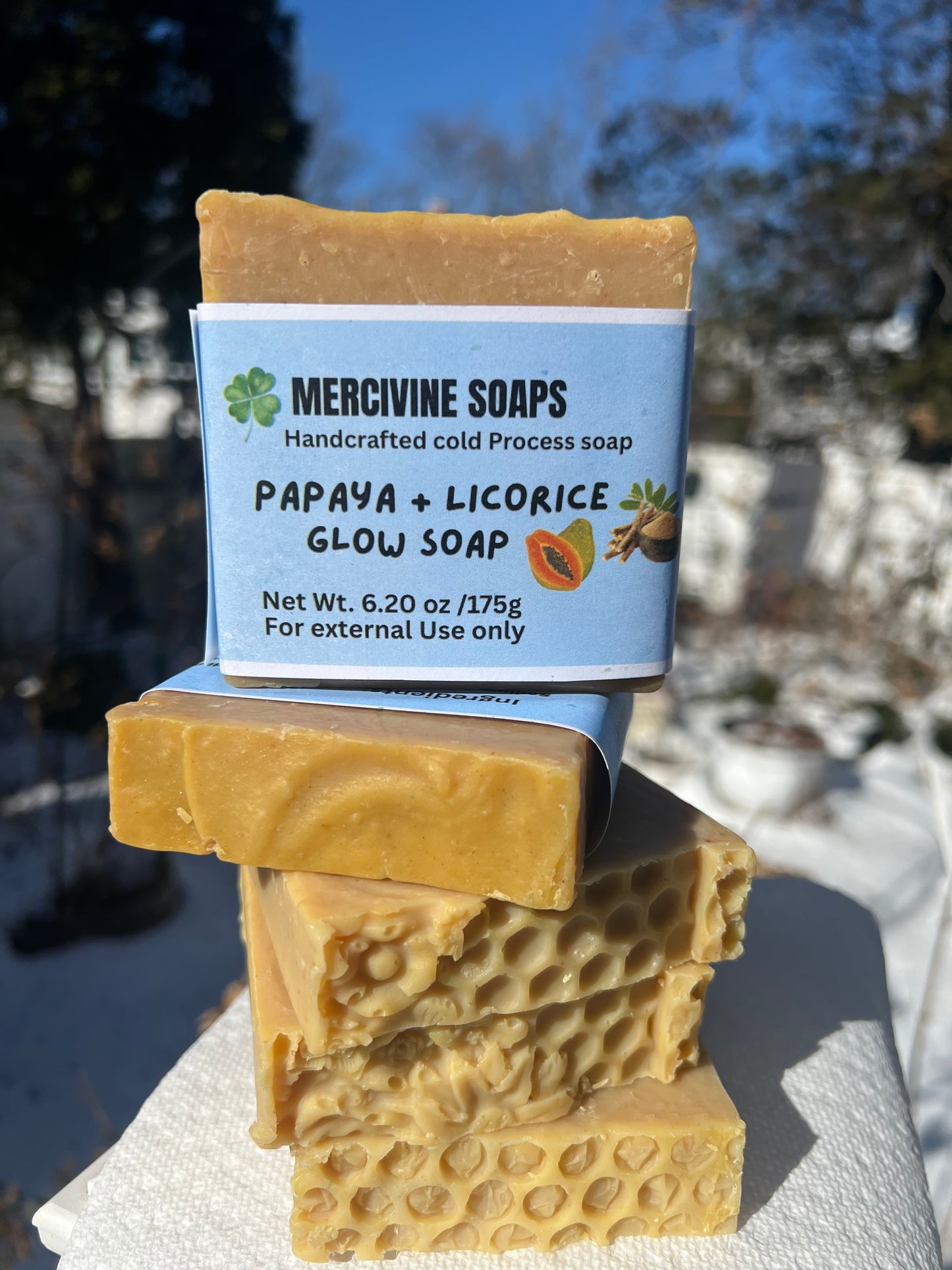 Papaya + Licorice Glow Soap XL size