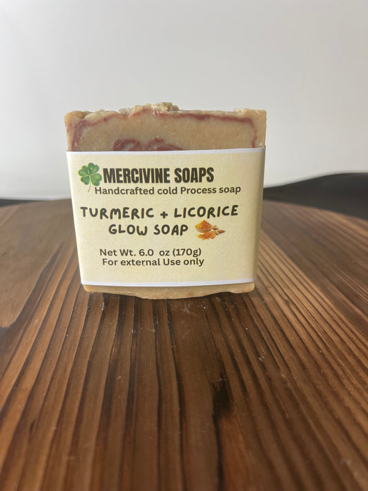 Turmeric + Licorice Herbal Soap - XL Bar (5.80 to 6.25oz)