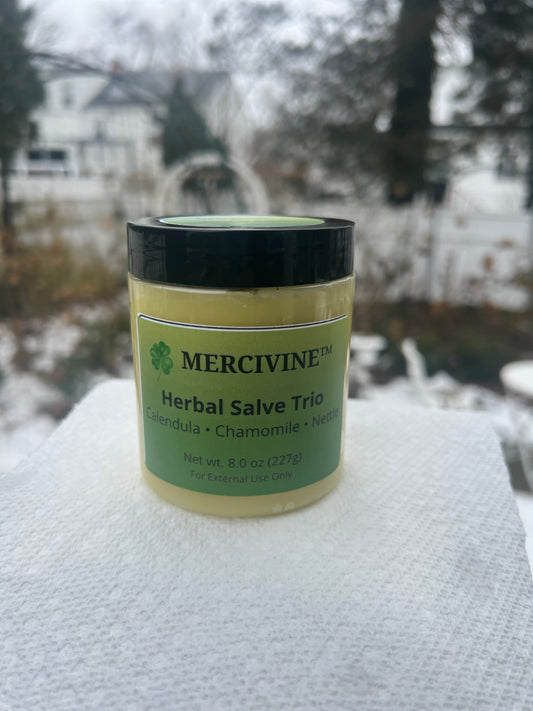 Mercivine  Herbal Salve Collection - 8 Oz Salves