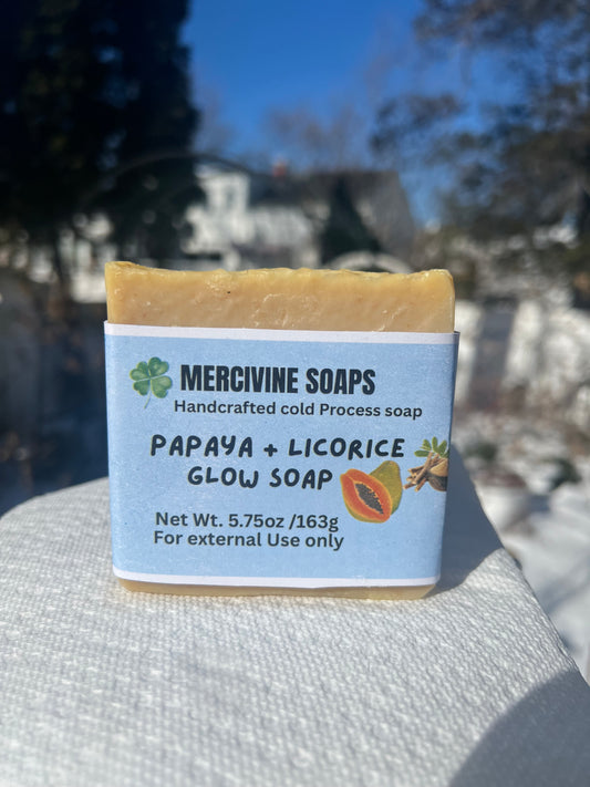 Papaya + Licorice Glow Soap XL size