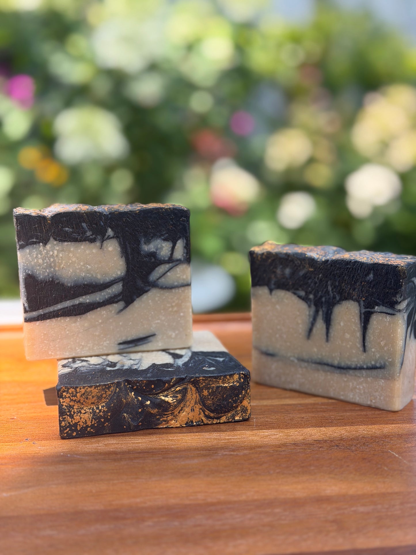 Bundle Sale: 3 Bars for $23 Golden Shadow Artisan Soap - Activated Charcoal & Tallow