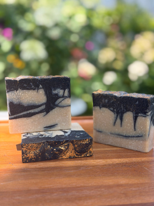Golden Shadow Artisan Soap - Activated Charcoal & Tallow