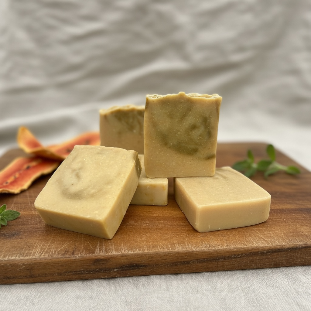 Mercivine Papaya Kojic Tallow Soap with Goat Milk