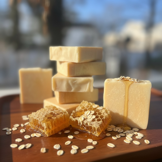 Grass-Fed Tallow Soap with Goat Milk, Oats & Honey