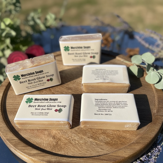 Bundle Sale: 3 Bars for $15 - Beet Root Glow Soap with Goat Milk