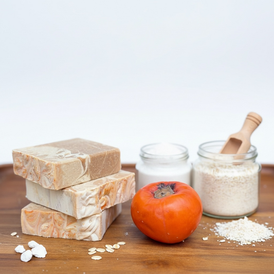 GOLDEN PERSIMMON Botanical Soap/ Persimmon + Goat Milk