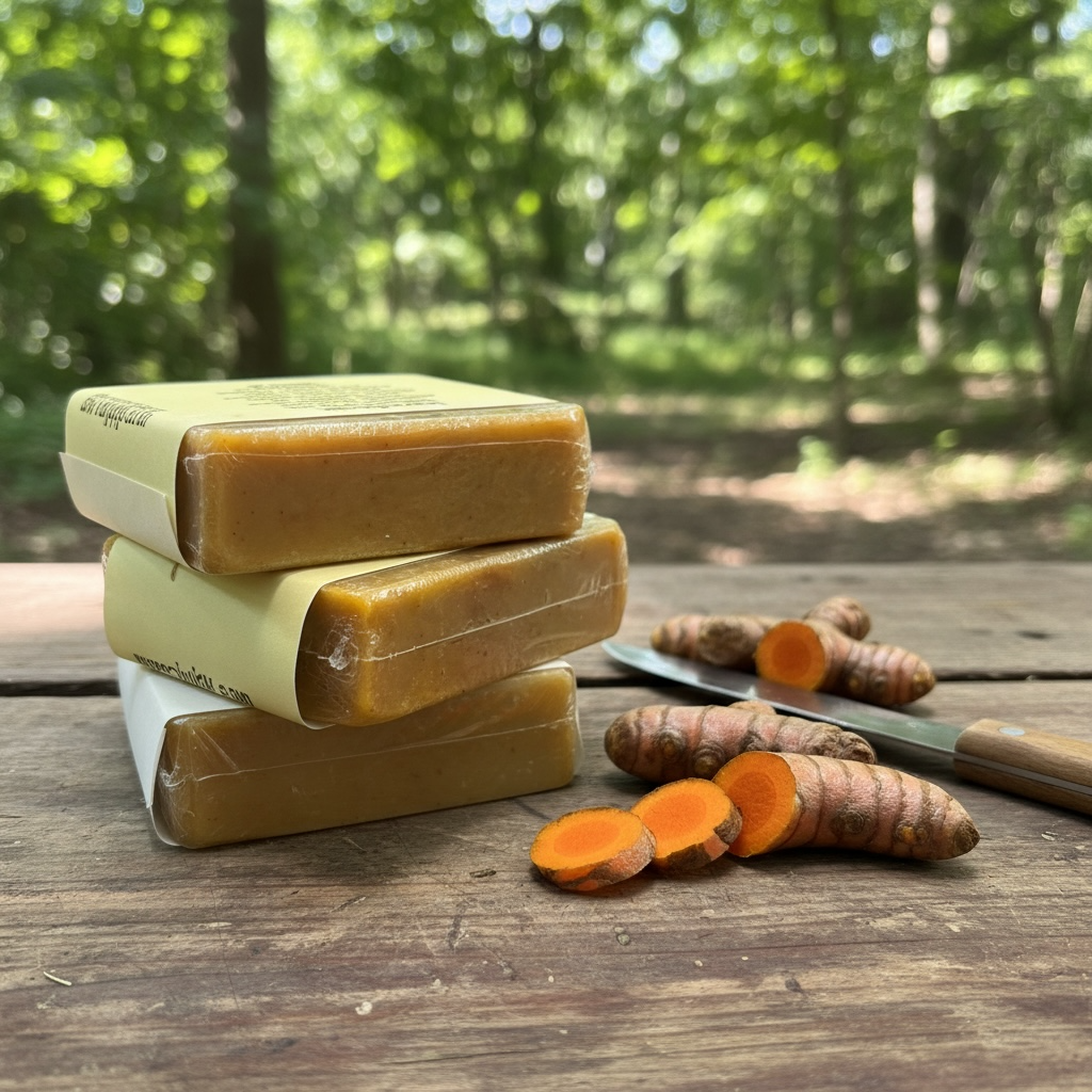 Bundle Sale: 3 bars for $ 21 Creamy Turmeric & Honey Bar Soap - (last 3 bars)