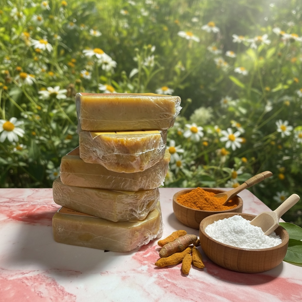 Bundle Sale: Turmeric Collagen Soap/ 5 Bars for $35