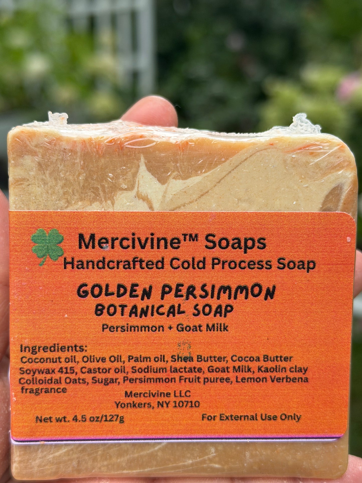 GOLDEN PERSIMMON Botanical Soap/ Persimmon + Goat Milk