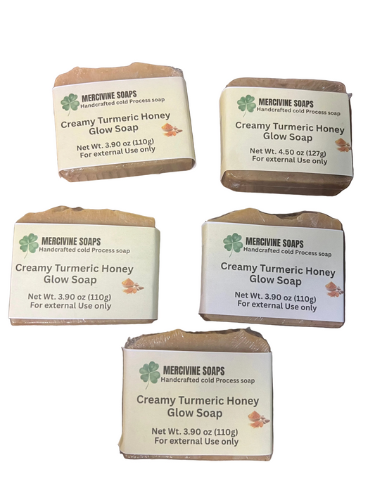 Bundle Sale- 5 bars for $35 Creamy Turmeric & Honey