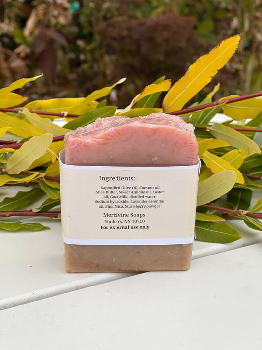 Strawberry Glow Soap with Goat Milk