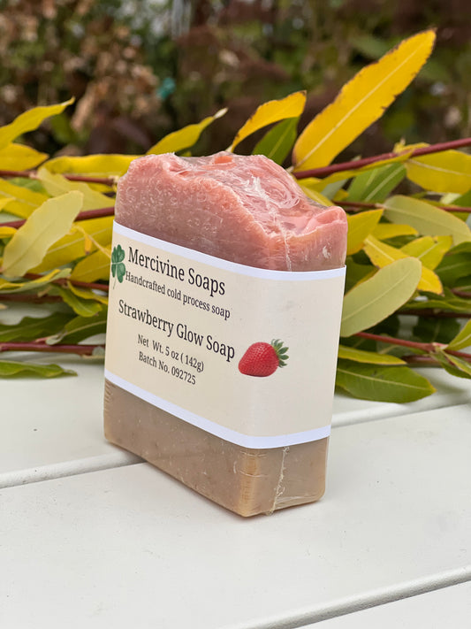 Strawberry Glow Soap with Goat Milk