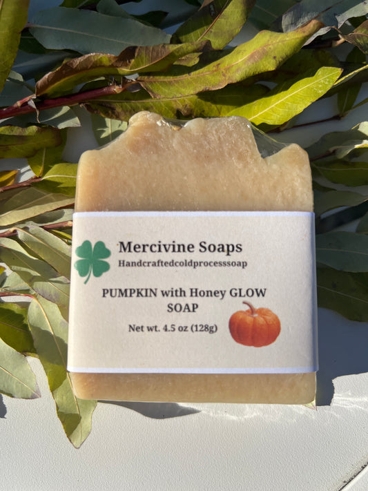 Pumpkin with Honey Glow Soap with Goat Milk