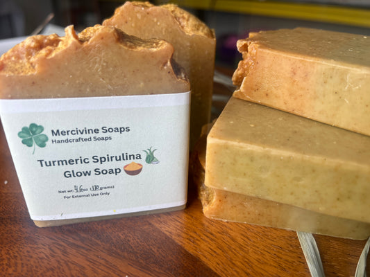 Turmeric Spirulina Glow Soap with Goat Milk