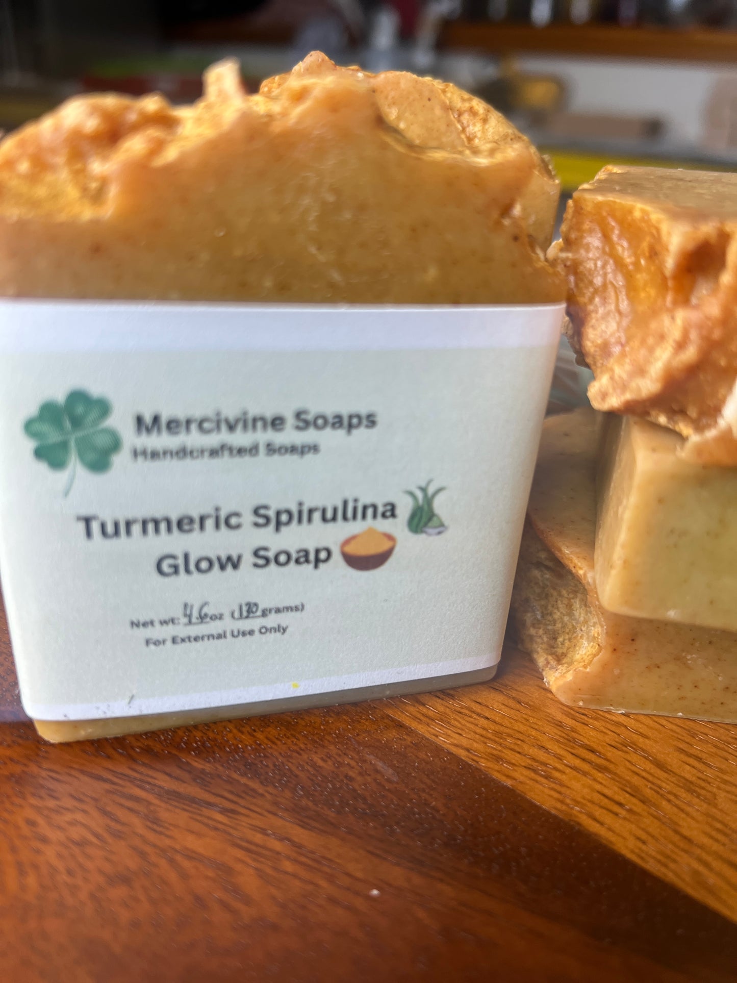 Turmeric Spirulina Glow Soap with Goat Milk