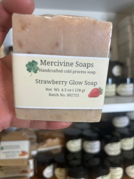Strawberry Glow Soap with Goat Milk
