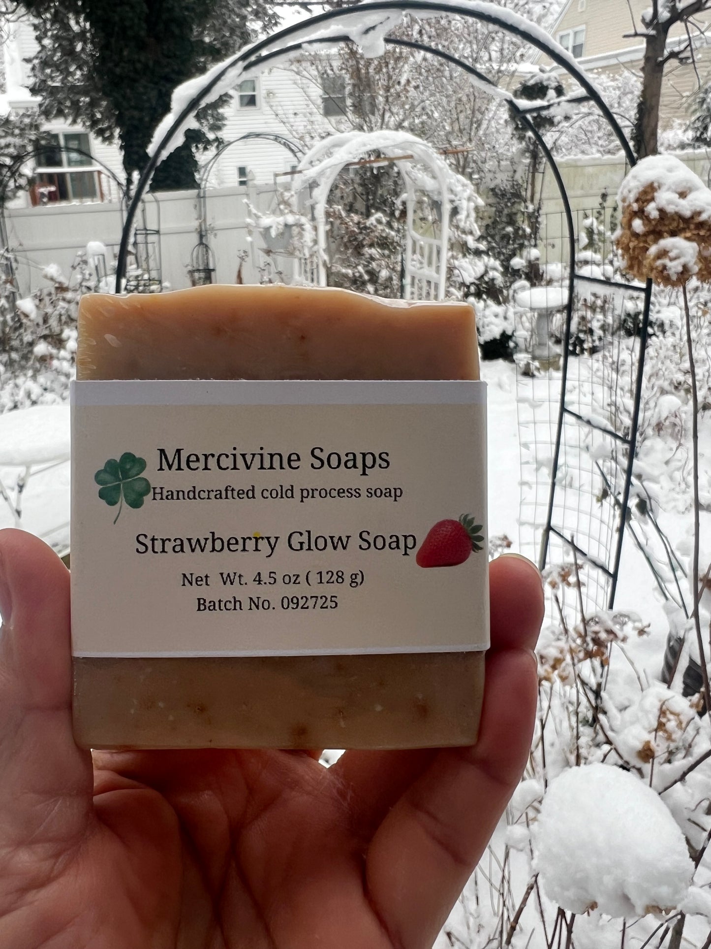 Strawberry Glow Soap with Goat Milk