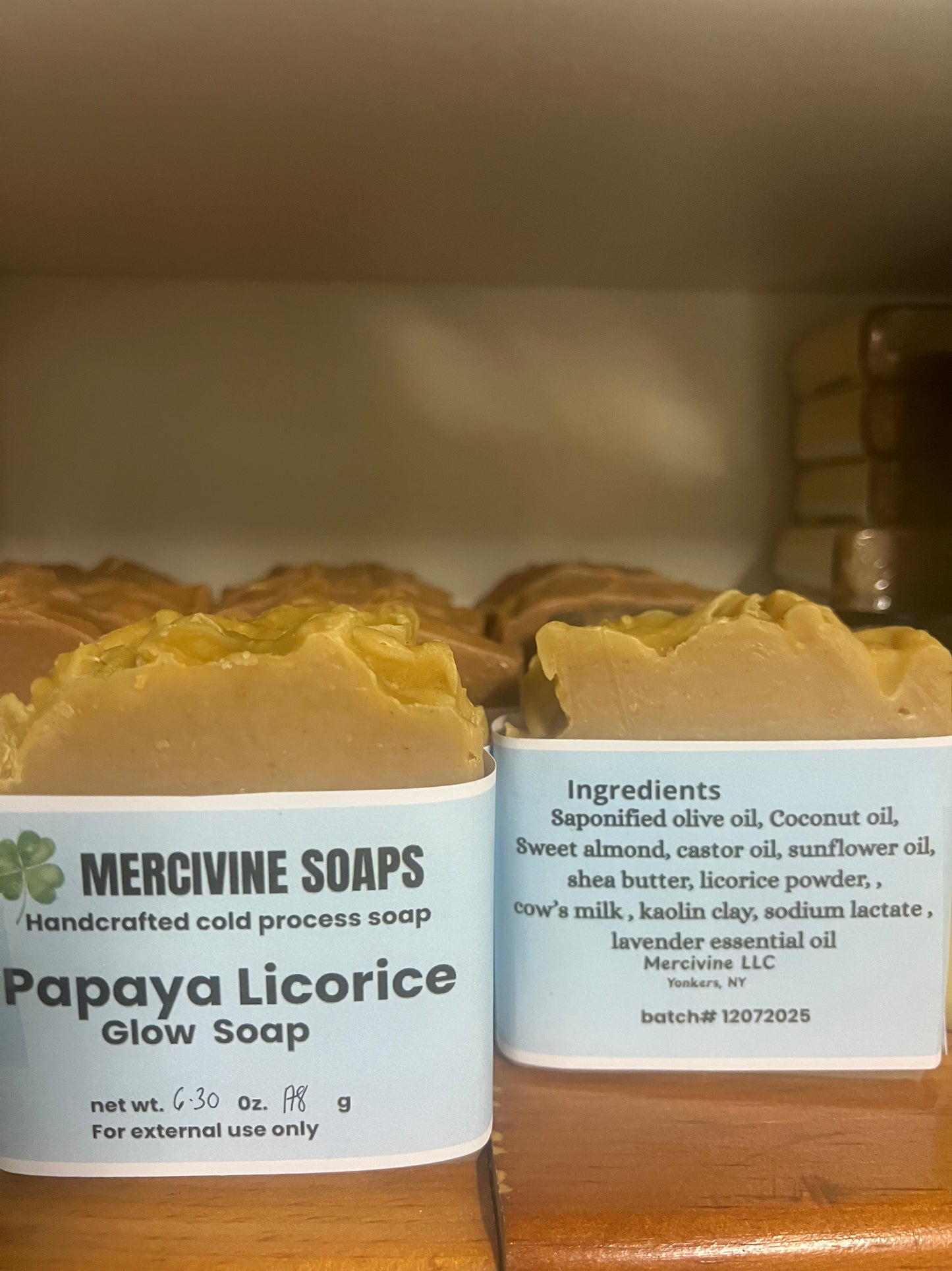 Papaya + Licorice Glow Soap XL size